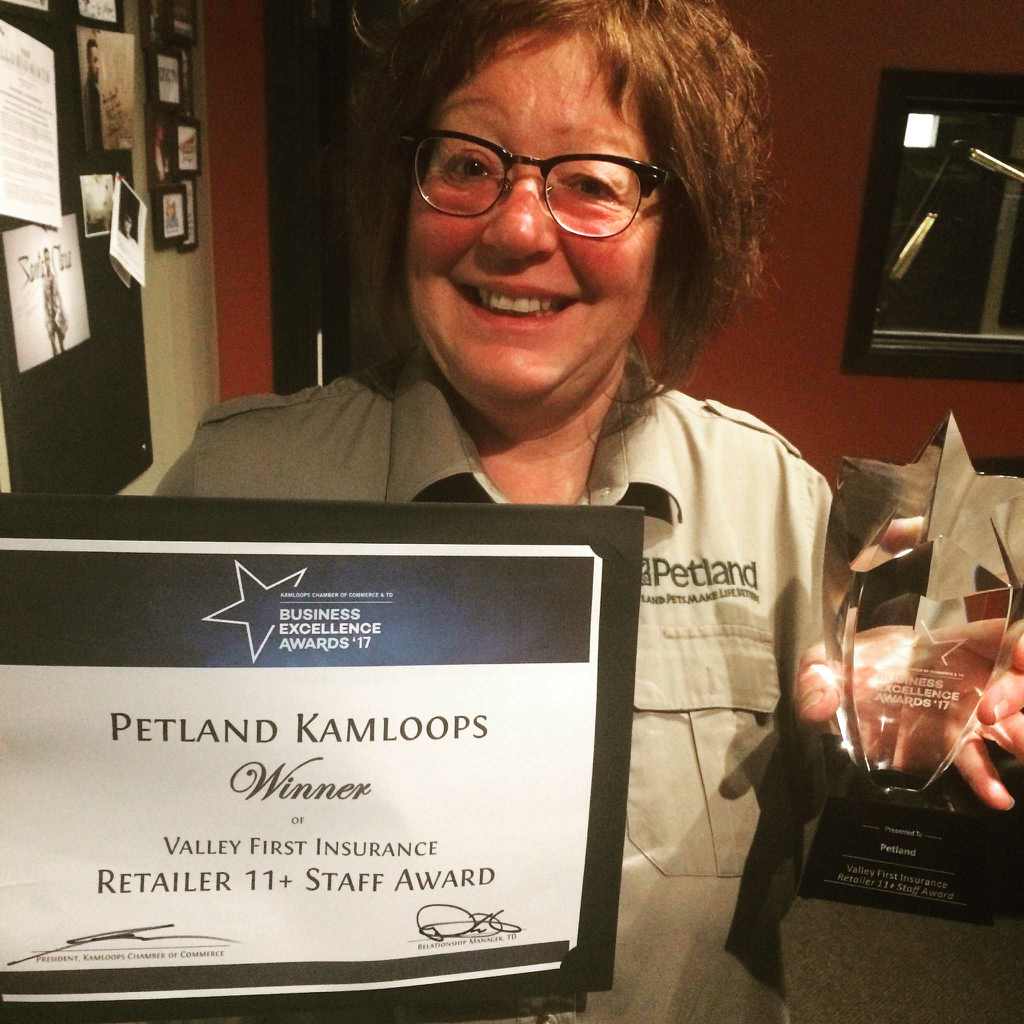 Petland Celebrating a big win! B100